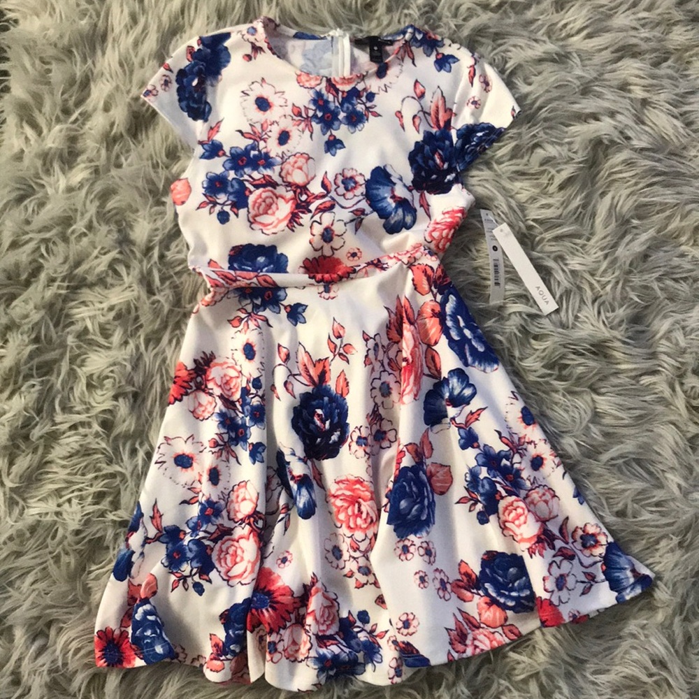 Brand New Aqua Skater Dress